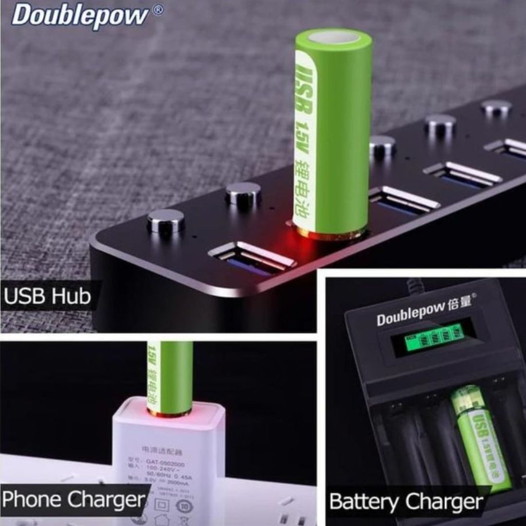 ChargeCells AA- Pilas recargables con USB, duran más y cuestan menos.