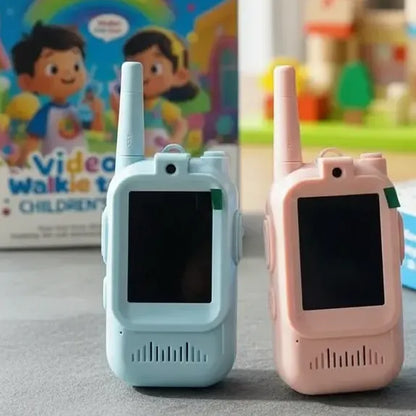 Set x2 Walkie Talkie Infantil con Videollamada y Cámara HD: ¡Diversión, Fotografía y Aventuras sin Pantallas de Internet!